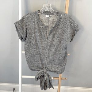 Gap lightweight tie front sweatshirt M